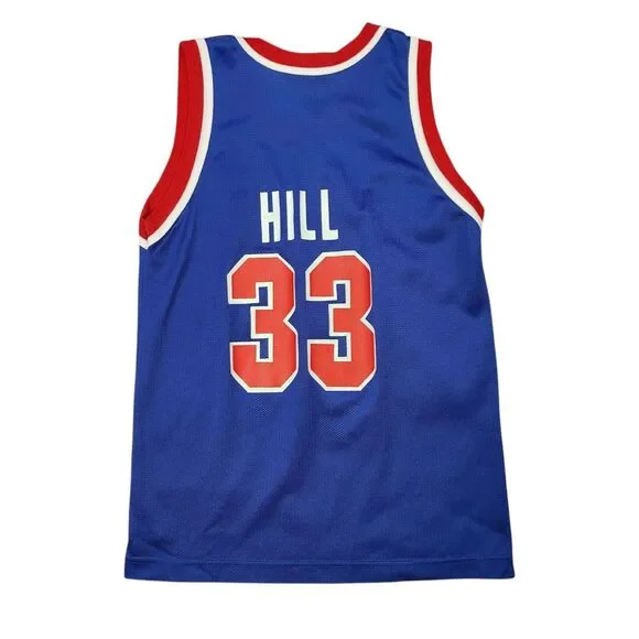 Vintage Champion Grant Hill #33 Detroit Pistons Jersey Youth Medium - Picture 2 of 6